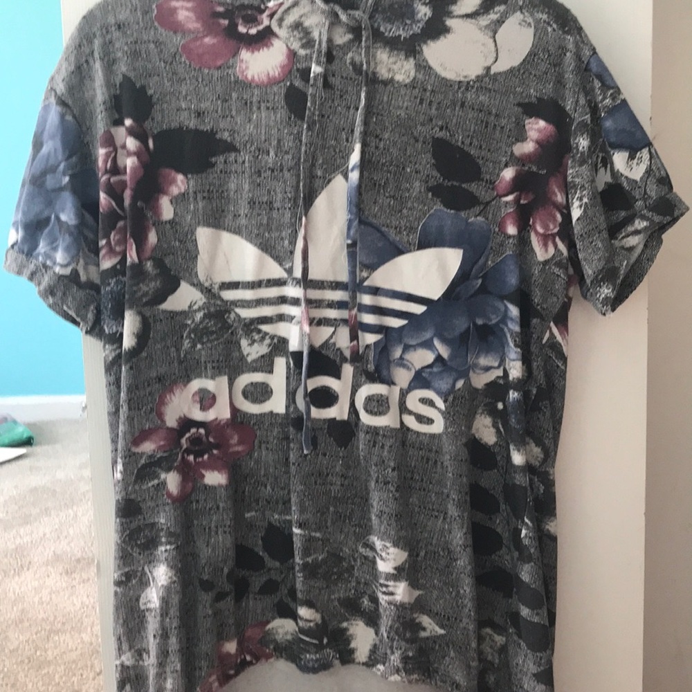 Adidas hooded t-shirt